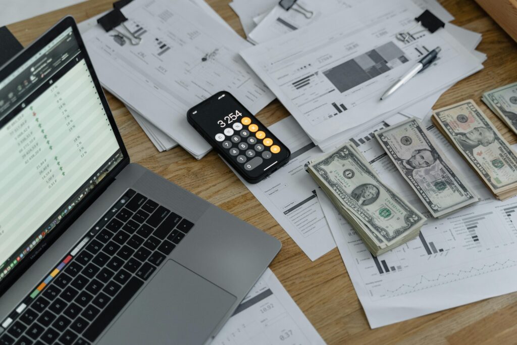 South African small business owner calculating employee payroll deductions