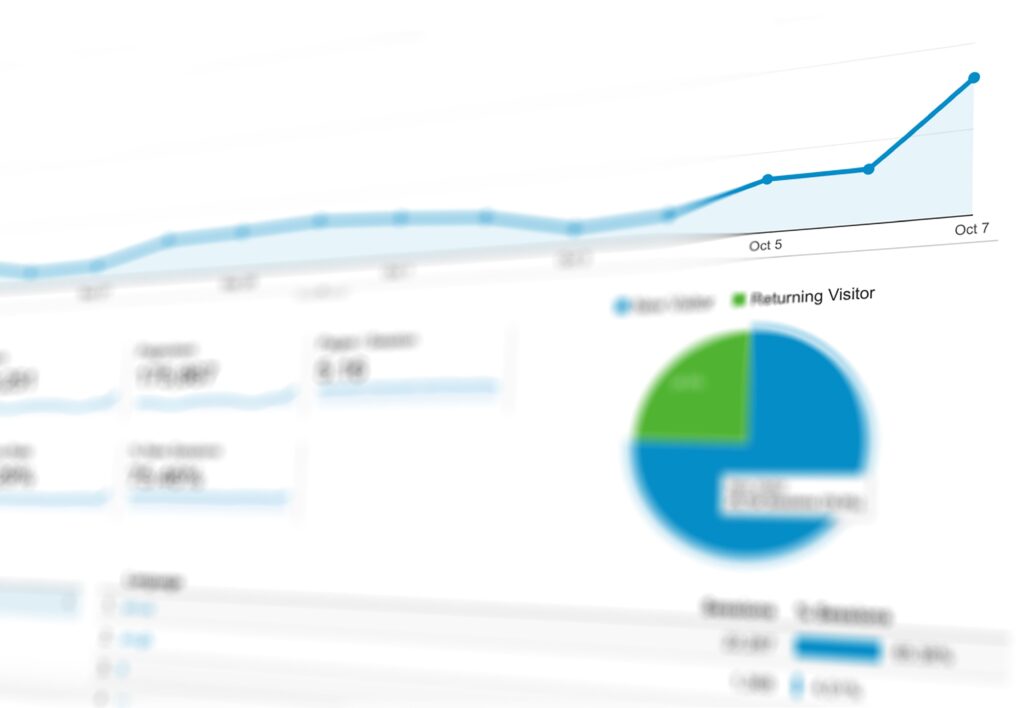 South African business owner reviewing social media analytics dashboard